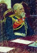 Boris Kustodiev Portrait of the Governor-General of Finland and member of State Council Nikolai Ivanovich Bobrikov. Study for the picture Formal Session of the State  oil painting on canvas
